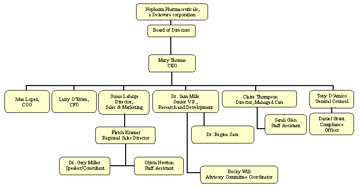 pharmaceutical regulatory and compliance congress hypothetical pharmaceutical organizational chart